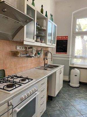 Küche aus Whg. darunter