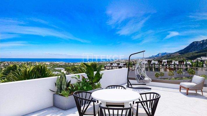 Sea and Nature View Apartments for Sale in Lapta Girne
