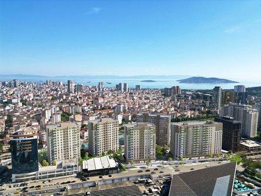 Apartments with Sea and Princes' Islands Views in Maltepe