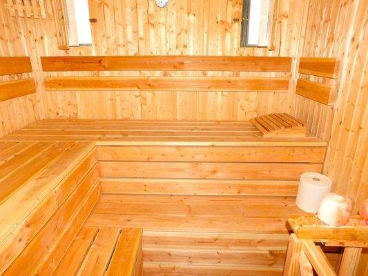 geräumige Sauna