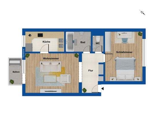 Grundriss Hochparterre