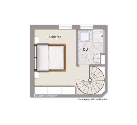 Grundrissplan 1. Dachgeschoss