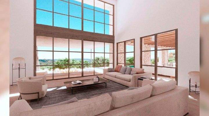 Exklusive neu gebaute rustikale Finca im Zentrum von Mallorca zu verkaufen