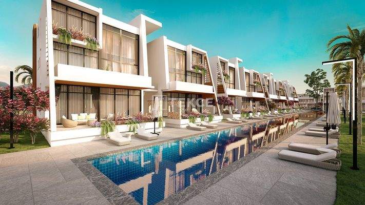 Seafront Flats for Sale in a Developed Complex in Tatlısu