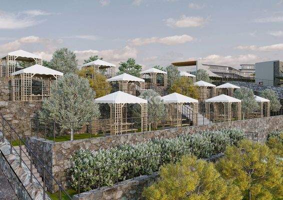 Flats in a Project with Shopping Mall in Adabükü Bodrum