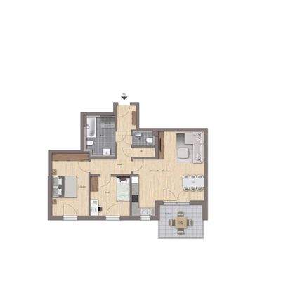 Schöne 3-Zimmer-Wohnung mit großem Balkon