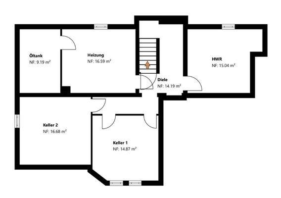 Grundriss Skizze Haus 1 UG