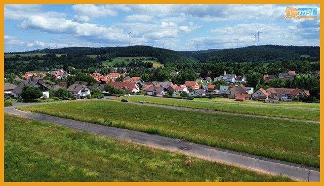 Blick über das Baugebiet