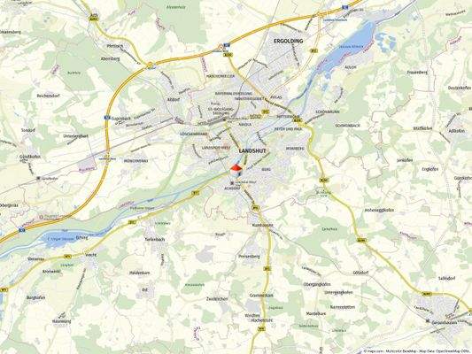 Geolyzer Kartenausschnitt