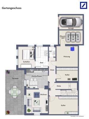 Grundriss Gartengeschoss