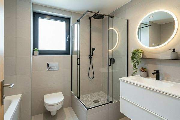 Bad Obergeschoss illustriert