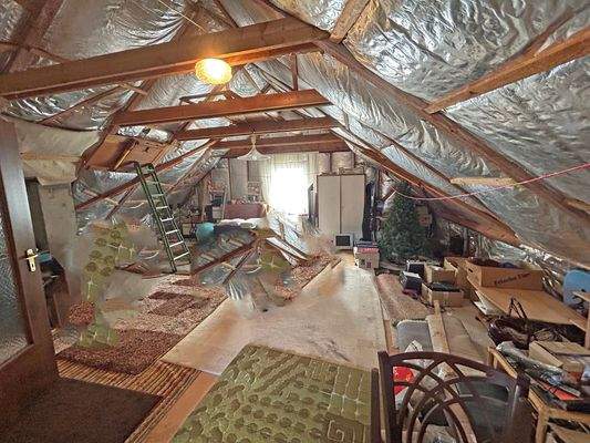 Dachgeschoss zum Ausbau bereit