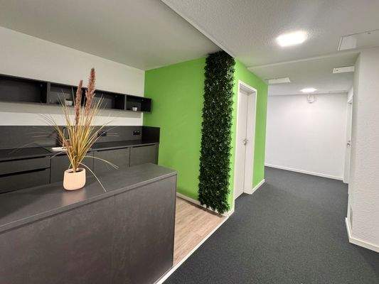 Blick in die offene Teeküche