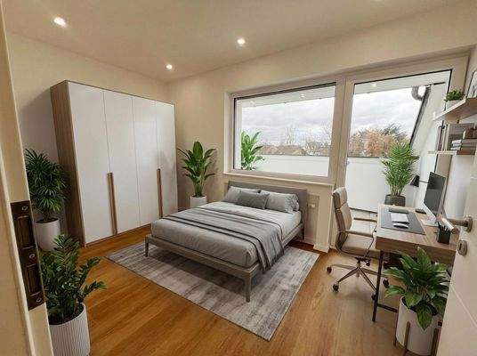 Kleines Zimmer KI Jugendzimmer