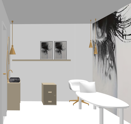 Gestaltungsvorschlag  Beauty-Salon Ansicht 