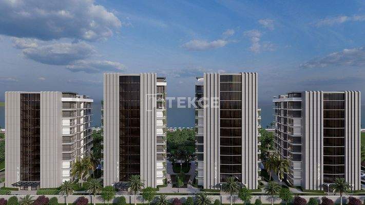Seafront Apartments in a Complex in North Cyprus Gaziveren