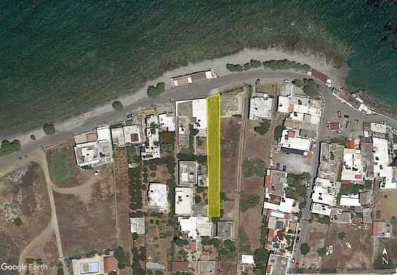 Grundstück direkt am Meer, 591 m², in Milatos Beach, Kreta