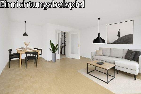 Wohn- und Essbereich visualisiert