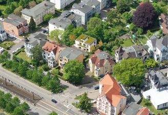 Luftbild mit 3D Modell nah