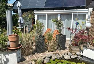 Ansicht, Terrasse, Wintergarten