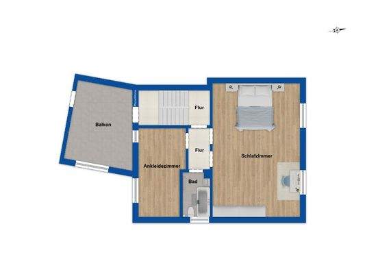 Grundriss Obergeschoss