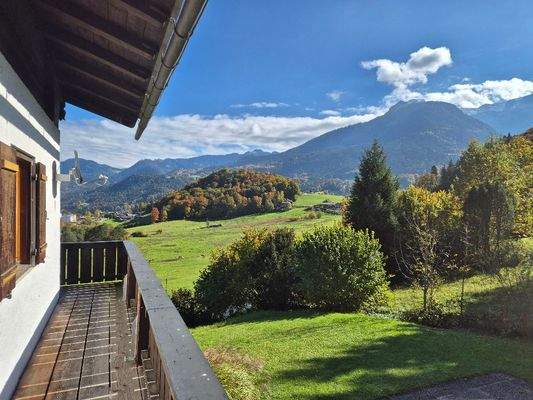 Blick vom Balkon im 1. OG