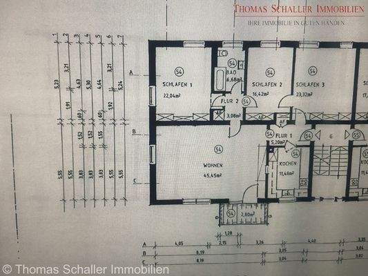 Grundriss mit Bemaßung