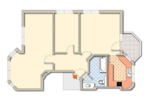 Grundriss Whg. 1, unmöbliert