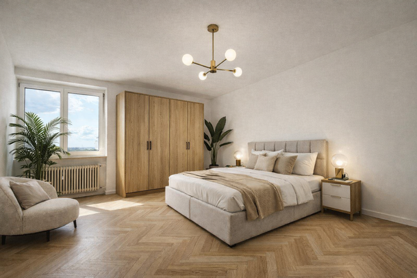 Visualisierung Geräumiger Schlafbereich