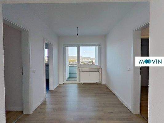 Ansicht III: Wohn- und Esszimmer