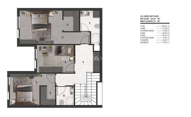 Elegant Flats in a Complex with a Pool in Antalya Altıntas