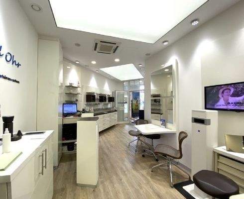 Sicht vom hinteren Teil des Ladens