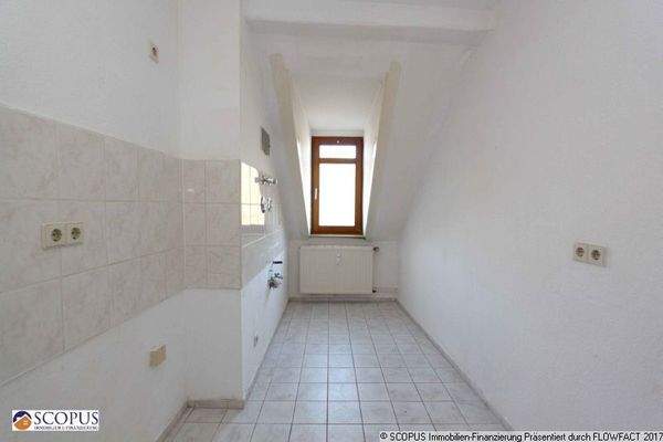 Küche im Dachgeschoss