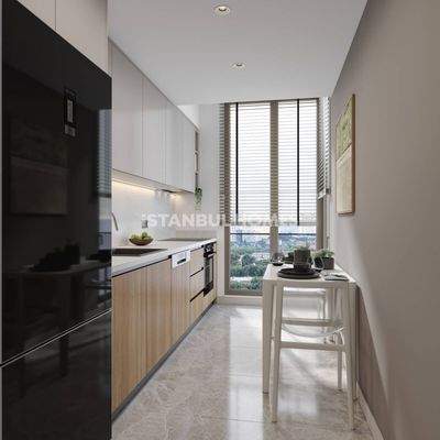 Forest-View Apartments in a Prestigious Complex in Istanbul Sariyer