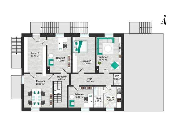 Grundriss Obergeschoss