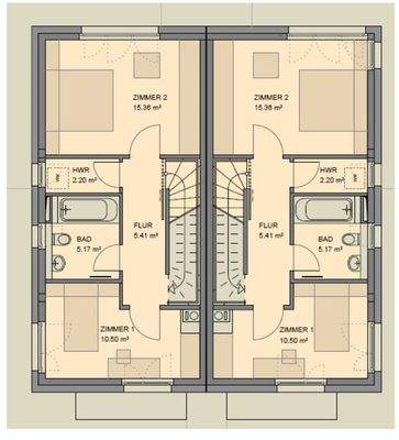 Grundriss, Obergeschoss