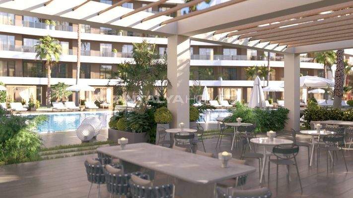 Flats in a Low-Rise Project with Pool in Altıntaş