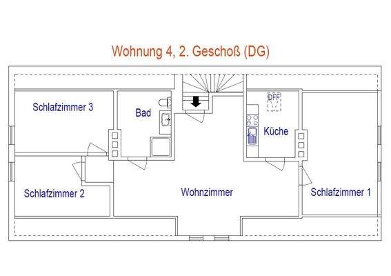 Grundriss Wohnung 4