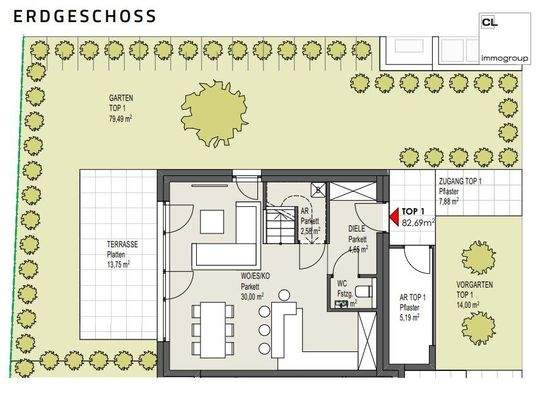 Haus 1 / Top 1 - Untergeschoss