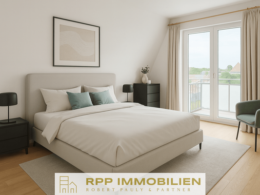 Visualisierung Büro als Schlafzimmer