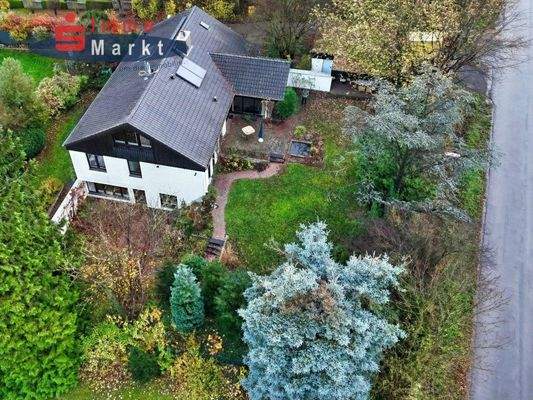 Luftbild vom Grundstück