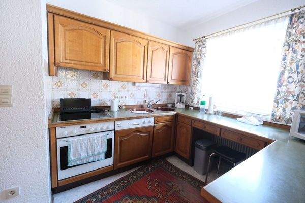 Die Küche im Obergeschoss