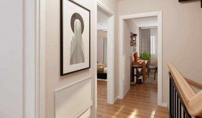 Helle und freundliche Flurbereiche