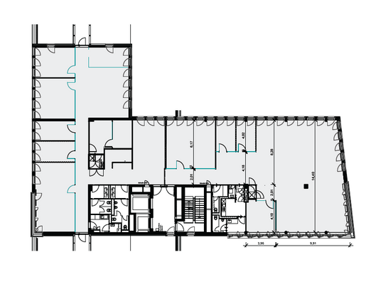 AUFTEILUNG / 5. OG / ca. 335 m²