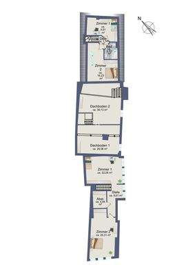 Grundriss Obergeschoss 2