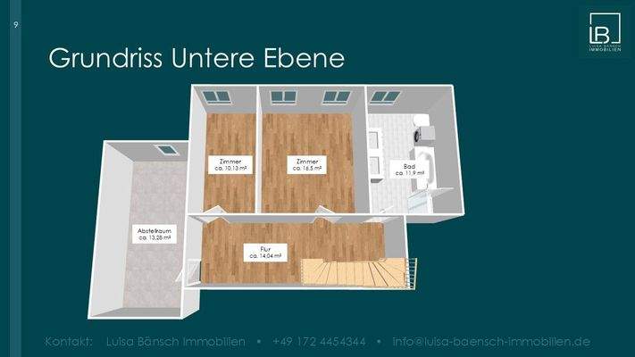 Grundriss untere Ebene