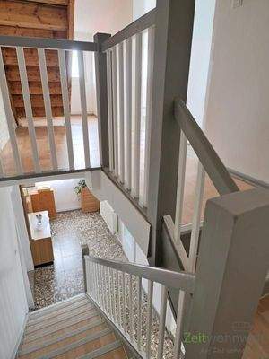 Treppenhaus in die untere Etage