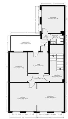 Grundriss Skizze 1. OG