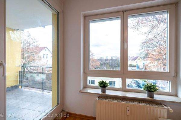 Blick vom Wohnzimmer