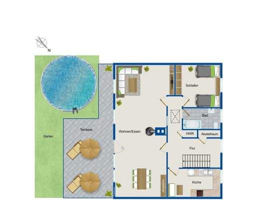 Grundriss Obergeschoss